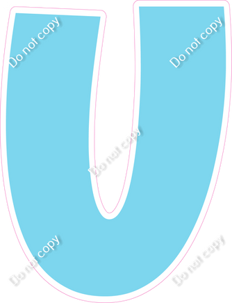 LG 12" Individuals - Flat Baby Blue U
