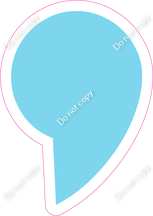 LG 12" Individuals - Flat Baby Blue Apostrophe