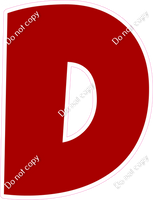LG 12" Individuals - Flat Crimson D
