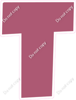 LG 12" Individuals - Flat Mauve T
