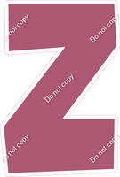 LG 12" Individuals - Flat Mauve Z