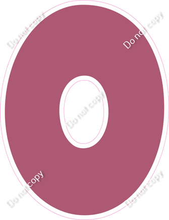 LG 12" Individuals - Flat Mauve