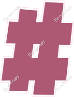 LG 12" Individuals - Flat Mauve #