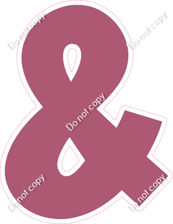 LG 12" Individuals - Flat Mauve &