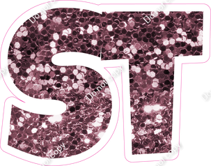 LG 12" Individuals - Mauve Sparkle ST