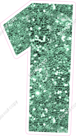 LG 12" Individuals - Sea Foam Sparkle 1