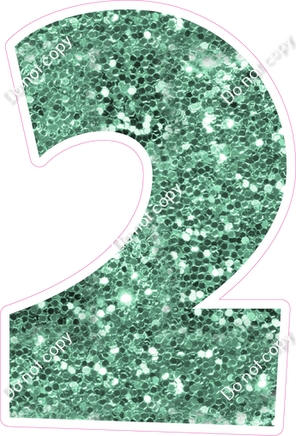 LG 12" Individuals - Sea Foam Sparkle 2