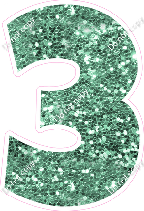 LG 12" Individuals - Sea Foam Sparkle 3