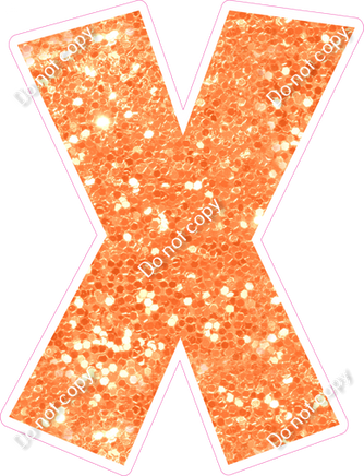 LG 18" Individuals - Amber Sparkle X