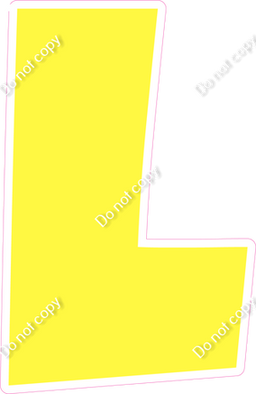 LG 18" Individuals - Flat Lemon L