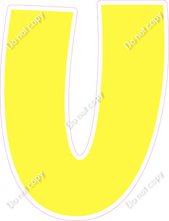 LG 18" Individuals - Flat Lemon U