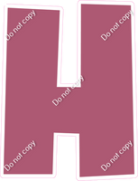 LG 18" Individuals - Flat Mauve H