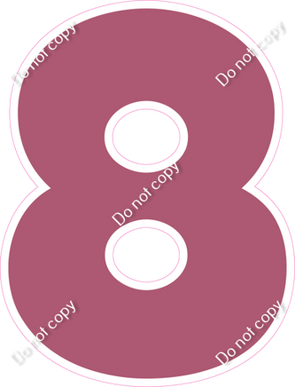 LG 18" Individuals - Flat Mauve 8