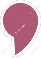 LG 18" Individuals - Flat Mauve Apostrophe