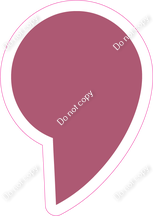 LG 18" Individuals - Flat Mauve Apostrophe