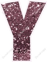 LG 18" Individuals - Mauve Sparkle Y