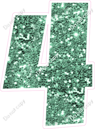 LG 18" Individuals - Sea Foam Sparkle 4