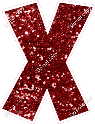 LG 23.5" Individuals - Crimson Sparkle X