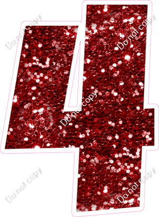 LG 23.5" Individuals - Crimson Sparkle 4