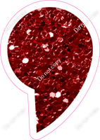 LG 23.5" Individuals - Crimson Sparkle Apostrophe