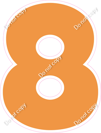 LG 23.5" Individuals - Flat Amber 8