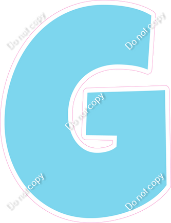 LG 23.5" Individuals - Flat Baby Blue G