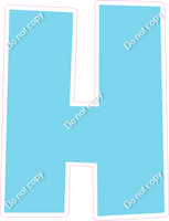 LG 23.5" Individuals - Flat Baby Blue H