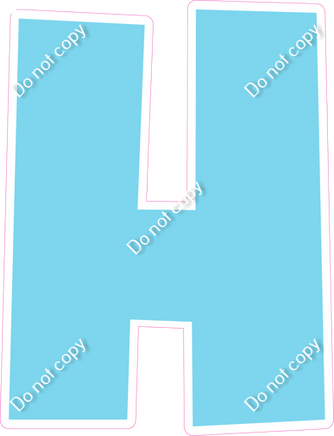 LG 23.5" Individuals - Flat Baby Blue H