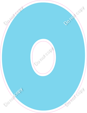 LG 23.5" Individuals - Flat Baby Blue O