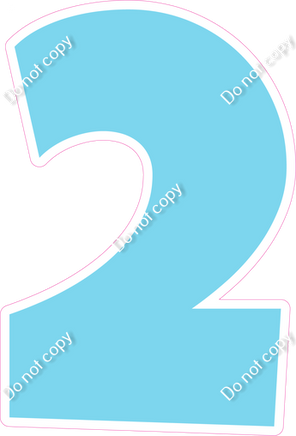 LG 23.5" Individuals - Flat Baby Blue 2