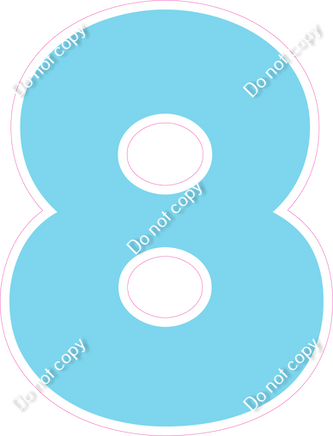 LG 23.5" Individuals - Flat Baby Blue 8
