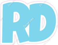 LG 23.5" Individuals - Flat Baby Blue RD