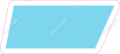 LG 23.5" Individuals - Flat Baby Blue Dash