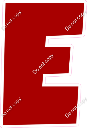 LG 23.5" Individuals - Flat Crimson E