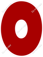 LG 23.5" Individuals - Flat Crimson O