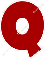 LG 23.5" Individuals - Flat Crimson Q