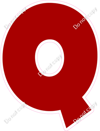 LG 23.5" Individuals - Flat Crimson Q
