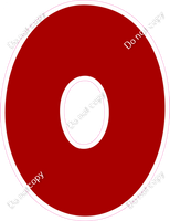 LG 23.5" Individuals - Flat Crimson