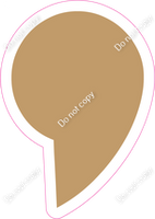LG 23.5" Individuals - Flat Khaki Apostrophe