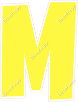 LG 23.5" Individuals - Flat Lemon M