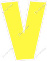 LG 23.5" Individuals - Flat Lemon V
