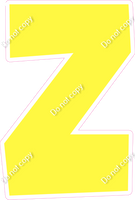 LG 23.5" Individuals - Flat Lemon Z
