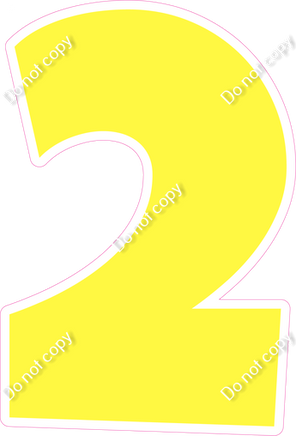 LG 23.5" Individuals - Flat Lemon 2