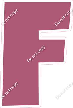 LG 23.5" Individuals - Flat Mauve F