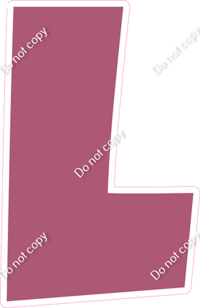 LG 23.5" Individuals - Flat Mauve L