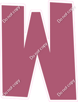 LG 23.5" Individuals - Flat Mauve W