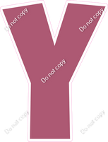 LG 23.5" Individuals - Flat Mauve Y
