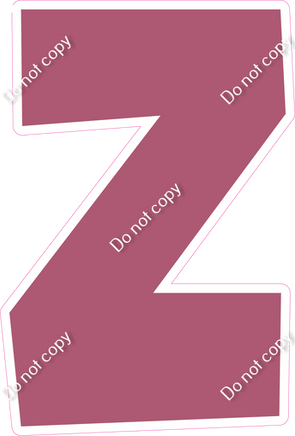 LG 23.5" Individuals - Flat Mauve Z