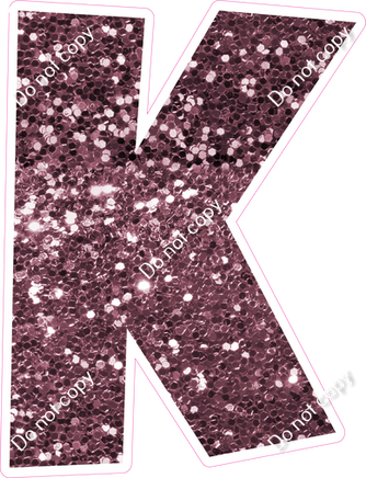LG 23.5" Individuals - Mauve Sparkle K
