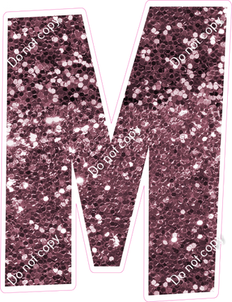 LG 23.5" Individuals - Mauve Sparkle M